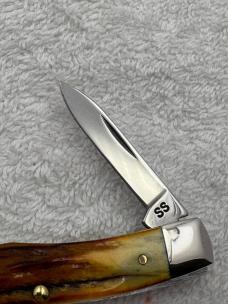 Case XX 1999 1 Dot Stag 3 Blade Medium Stockman Pattern 53032 SS Made In USA (#28)