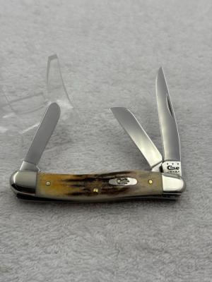 Case XX 2013 Stag 3 Blade Medium Stockman Pattern 5318 Made In USA (#86)