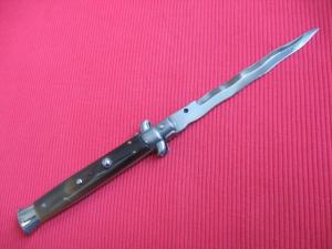 Vintage quotROSTFREIquot Italian 11quot HORN KRISS Stiletto Switchblade Knife