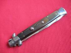 Vintage "ROSTFREI" Italian 11" HORN KRISS Stiletto Switchblade Knife.