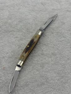 Case XX 1992 3 Blade Stag Handle Stockman Pattern 5333 SS Made In USA