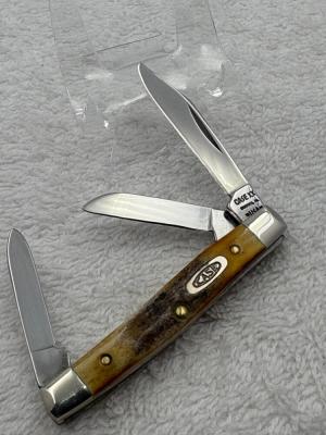 Case XX 1992 3 Blade Stag Handle Stockman Pattern 5333 SS Made In USA