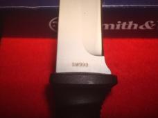 Smith & Wesson M&P Black Stainless Drop Point Fixed Blade Neck Knife 993