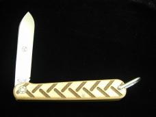 Great Eastern Cutlery GEC Farm and Field Muslin Micarta Tractor Knife Made in USA 962125