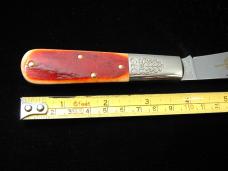 Great Eastern Cutlery Rust Orange Natural Bone Acorn Barlow Knife 861121 440C Stainless Bld 1 of 686