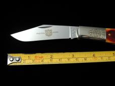 Great Eastern Cutlery Rust Orange Natural Bone Acorn Barlow Knife 861121 440C Stainless Bld 1 of 686