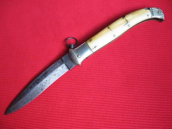 RARE Antique 1800's-1900's FRENCH/BELGIAN Ivory Switchblade Knife