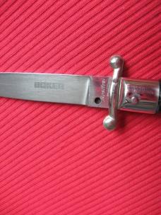 Vintage Italian BOKER "Rostfrei" Swing Guard STILETTO Switchblade