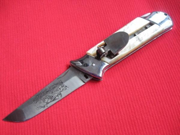 Vintage One of a Kind Heavy Japan Tanto Conversion Switchblade
