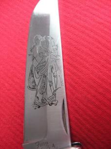 Vintage One of a Kind Heavy Japan Tanto Conversion Switchblade