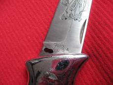 Vintage One of a Kind Heavy Japan Tanto Conversion Switchblade