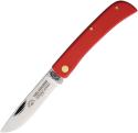 GERMAN EYE BRAND - CLODBUSTER JR. - ETCHED BLADE - 3 5/8" CLOSED LENGTH - RED SYNTHETIC HANDLES