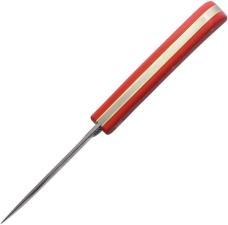 GERMAN EYE BRAND - CLODBUSTER JR. - ETCHED BLADE - 3 5/8" CLOSED LENGTH - RED SYNTHETIC HANDLES