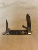 Vintage Camillus Cub Scout BSA Pocketknife – 3-Blade – Jigged Delrin – 3 3/8” Closed