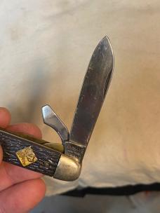 Vintage Camillus Cub Scout BSA Pocketknife – 3-Blade – Jigged Delrin – 3 3/8” Closed