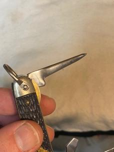 Vintage Camillus Cub Scout BSA Pocketknife – 3-Blade – Jigged Delrin – 3 3/8” Closed