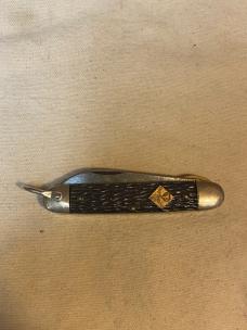 Vintage Camillus Cub Scout BSA Pocketknife – 3-Blade – Jigged Delrin – 3 3/8” Closed