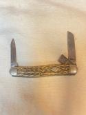 Shapleigh Diamond Edge Serpentine Stockman – DE Shield – Jigged Horn, Broken Blade & Missing Back Sc