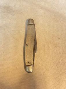 Shapleigh Diamond Edge Serpentine Stockman – DE Shield – Jigged Horn, Broken Blade & Missing Back Sc