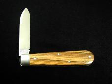 Great Eastern Cutlery GEC Smooth Mexican Bocote Wood Boys Badge Knife NIT Made in USA 152125STL