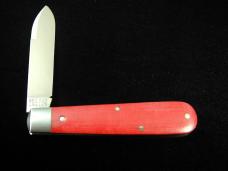 Great Eastern Cutlery GEC Smooth Red Linen Micarta Boys Badge Knife NIT Made in USA 152125STL