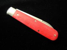 Great Eastern Cutlery GEC Smooth Red Linen Micarta Boys Badge Knife NIT Made in USA 152125STL