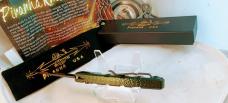 PIRANHA Knife Co. USA "Virus" Automatic Knife Green Tactical 3,25" Black
