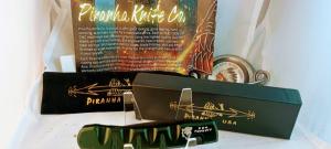 PIRANHA Knife Co. USA "Virus" Automatic Knife Green Tactical 3,25" Black