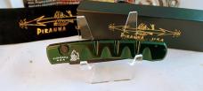 PIRANHA Knife Co. USA "Virus" Automatic Knife Green Tactical 3,25" Black