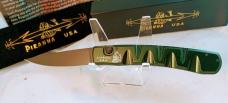 PIRANHA Knife Co. USA "Virus" Automatic Knife Green Tactical 3,25" Black
