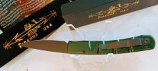 PIRANHA Knife Co. USA "Virus" Automatic Knife Green Tactical 3,25" Black