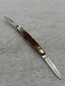 Case XX 1980 10 Dot 2 Blade Stag Handle Small Pocket Knife Pattern 5204R SSP (#88)