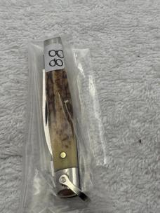 Case XX 1980 10 Dot 2 Blade Stag Handle Small Pocket Knife Pattern 5204R SSP (#88)