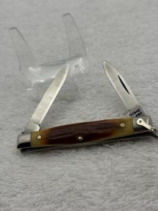 Case XX 1980 10 Dot 2 Blade Stag Handle Small Pocket Knife Pattern 5204R SSP (#88)