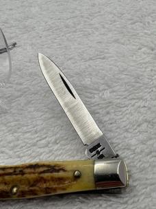 Case XX 1980 10 Dot 2 Blade Stag Handle Small Pocket Knife Pattern 5204R SSP (#88)