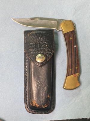 Buck 110 Folding Hunter with Sheath – USA Made