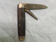 Vintage Remington UMC Two-Blade Pocket Knife – Wood Scales- Nickel silver acorn shield