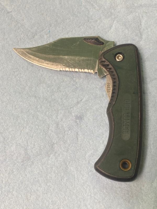 Schrade+ Old Timer 470T Lockback – USA Made – Rubber Grips