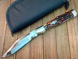 Schatt and Morgan Coke Bottle Hunter Brown Worm Grove Bone File and Wire Series 1999 D.O.