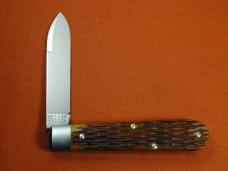 Great Eastern Cutlery GEC Antique Autumn Jigged Bone Boys Badge Knife NIT Made in USA 152125STL