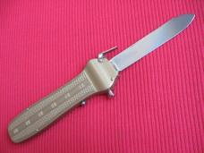 Vintage Robert KLAAS Front Opener Solingen Germany Kissing Crane OTF Switchblade Knife - Mint