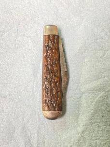 Vintage E.C. Simmons Keen Kutter Pocket Knife – Jigged Bone – 2-Blade Jack Knife – 3 3⁄8” Closed