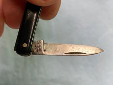 Vintage KA-BAR Union Cutlery 2-Blade Serpentine Jack Knife – Olean, NY – 2 ⅝” Closed – Black Scales