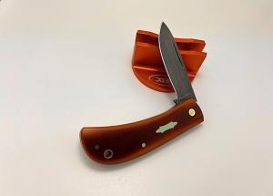 JEFF PEARCE CUSTOM WESTING HOUSE LINEN MICARTA VEGAS FORGE STAINLESS DAMASCUS SOD BUSTER