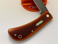 JEFF PEARCE CUSTOM WESTING HOUSE LINEN MICARTA VEGAS FORGE STAINLESS DAMASCUS SOD BUSTER