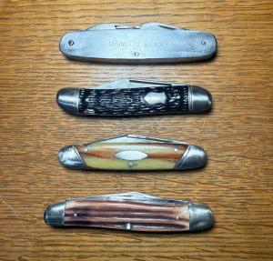 Pocket Knife Lot of 4 Utica Imperial Boker amp Queen
