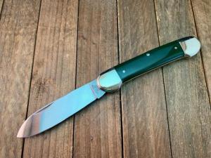 Fight N Rooster Frank Buster 1 Blade Canoe Green Acrylic D.O. 