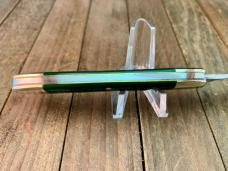 Fight N Rooster Frank Buster 1 Blade Canoe Green Acrylic D.O. 