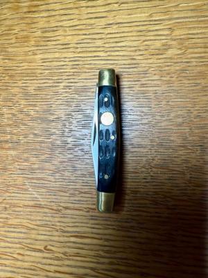 Three Blade Brass amp Ebony Folding Pocket Knife