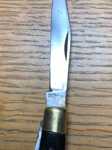 Three Blade Brass & Ebony Folding Pocket Knife